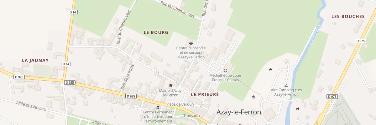 Plan du 3 Rue des Places à Azay-le-Ferron