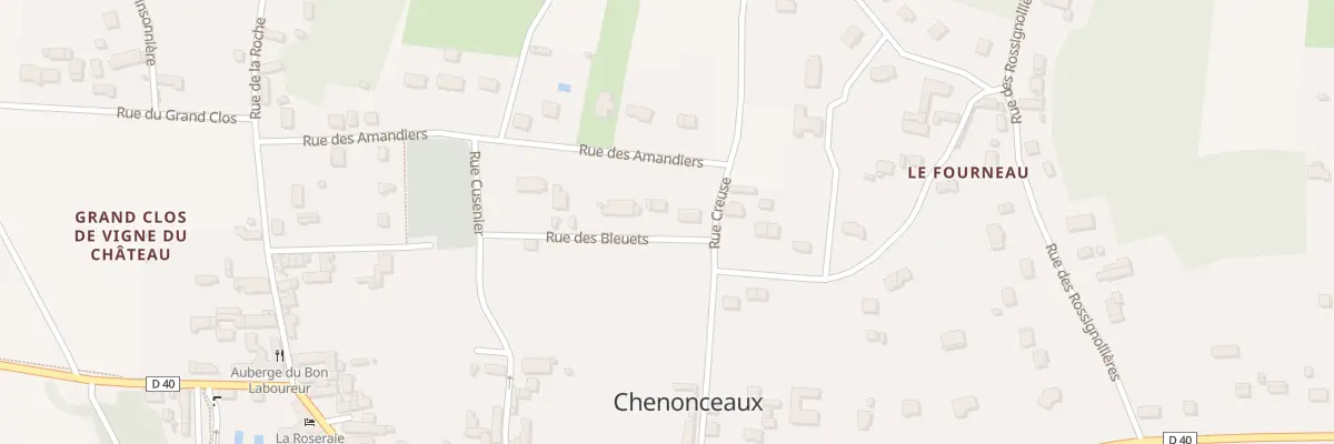 Plan du 8 Rue des Bleuets à Chenonceaux