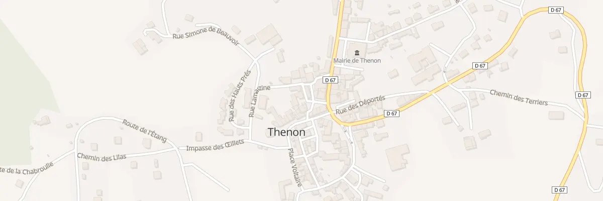 Plan du 7 Pl de la Halle à Thenon