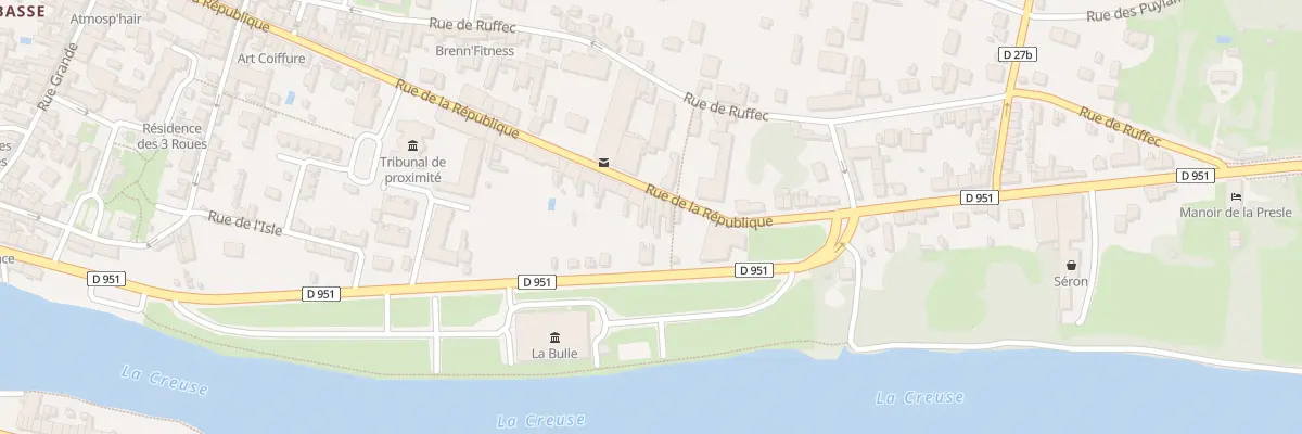 Plan du 68 Rue de la République au Blanc