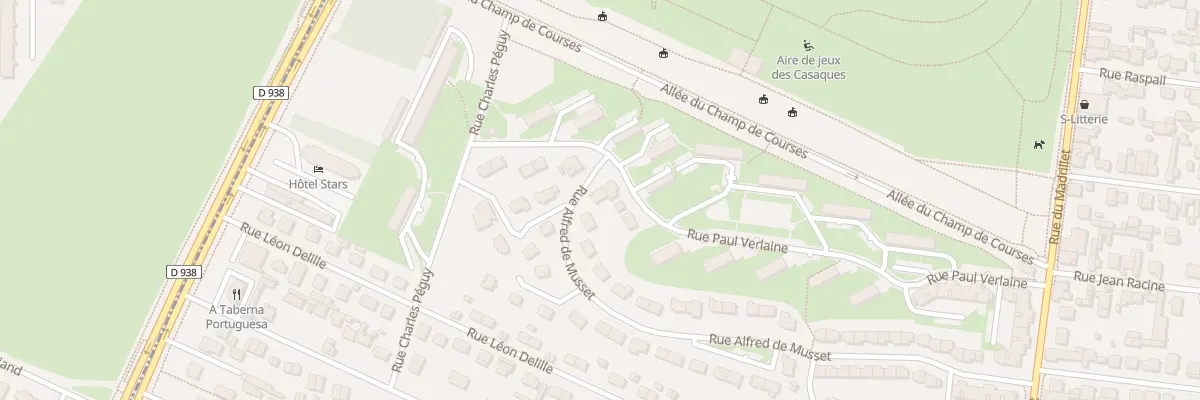 Plan du 1 Rue Alfred de Musset à Saint-Étienne-du-Rouvray