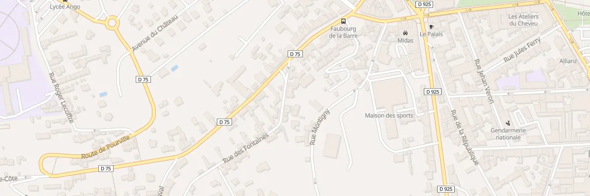 Plan du 5 Rue des Fontaines à Dieppe