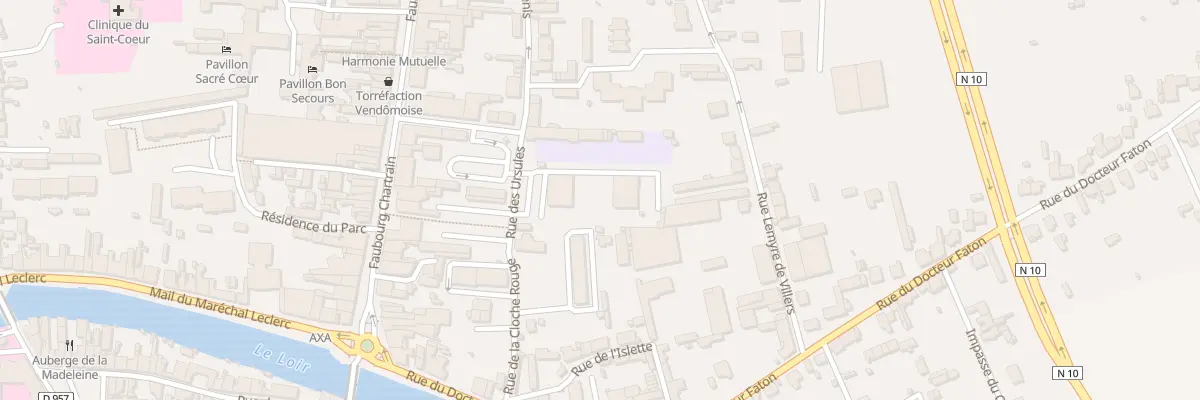 Plan du 1 Rue des Ursules à Vendôme