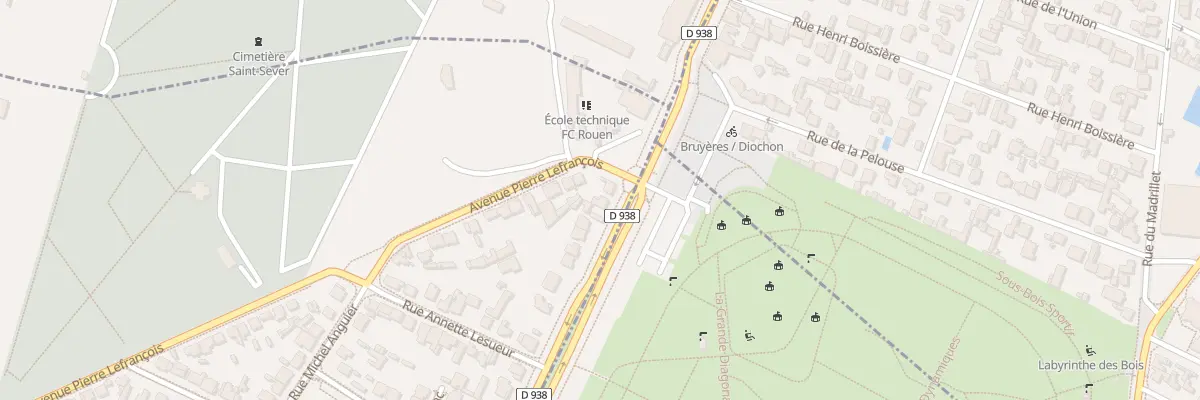 Plan du 6 Av des Canadiens au Grand-Quevilly
