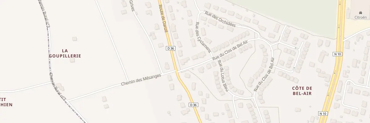 Plan du 1 Rue du Clos de Bel Air à Saint-Ouen