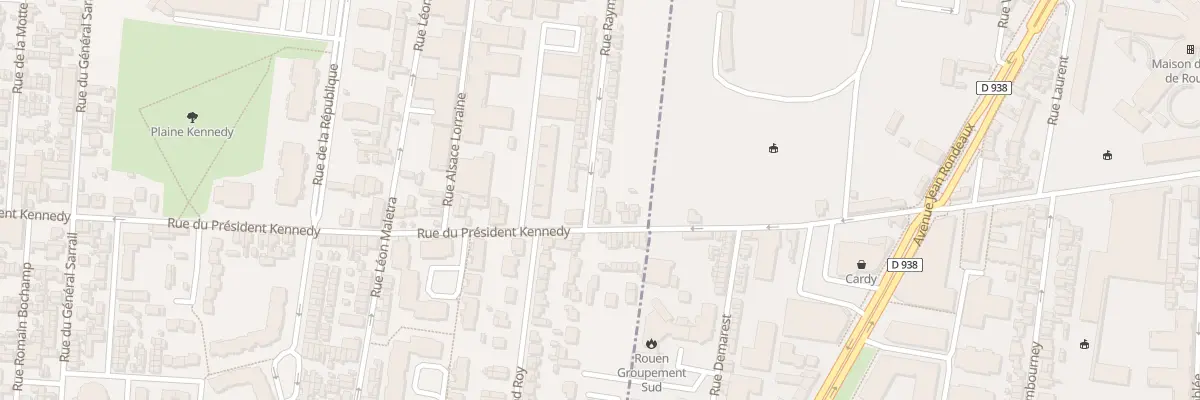 Plan du 3 Rue Raymond Poincare au Petit-Quevilly