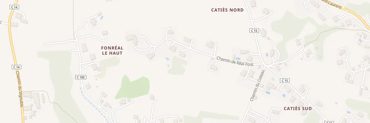 Plan du 444 Che de Réal Font à Moissac