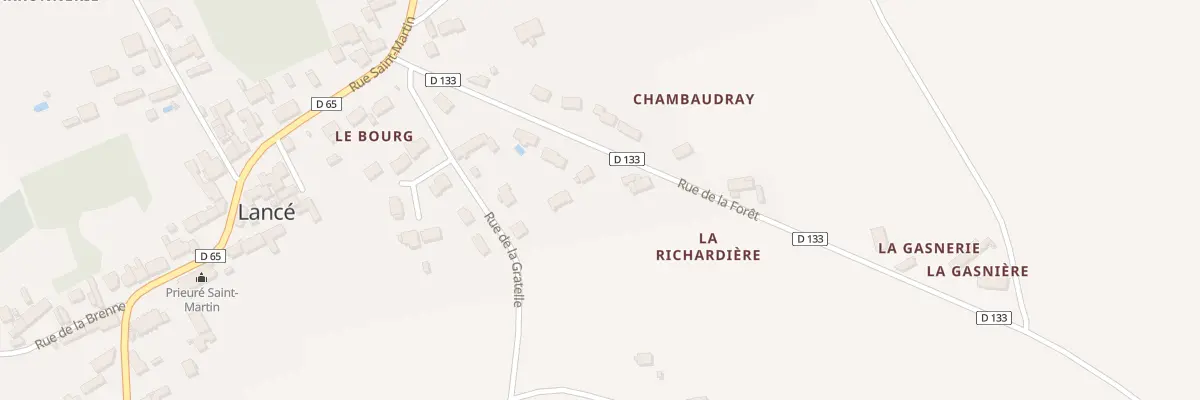 Plan du 5 Rue de la Forêt à Lancé
