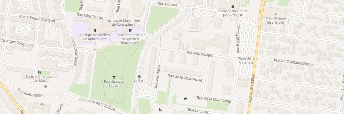Plan du 1 Rue des Vosges à Saint-Étienne-du-Rouvray