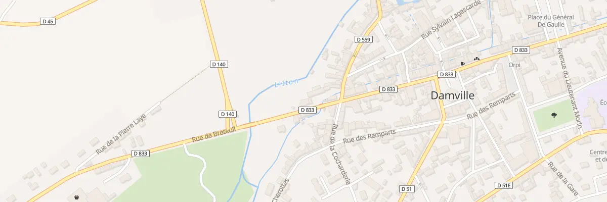 Plan du 31 Rue de Breteuil - Damville à Mesnils-sur-Iton