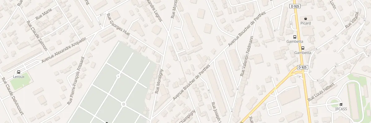Plan du 3 Pas Montigny à Dieppe