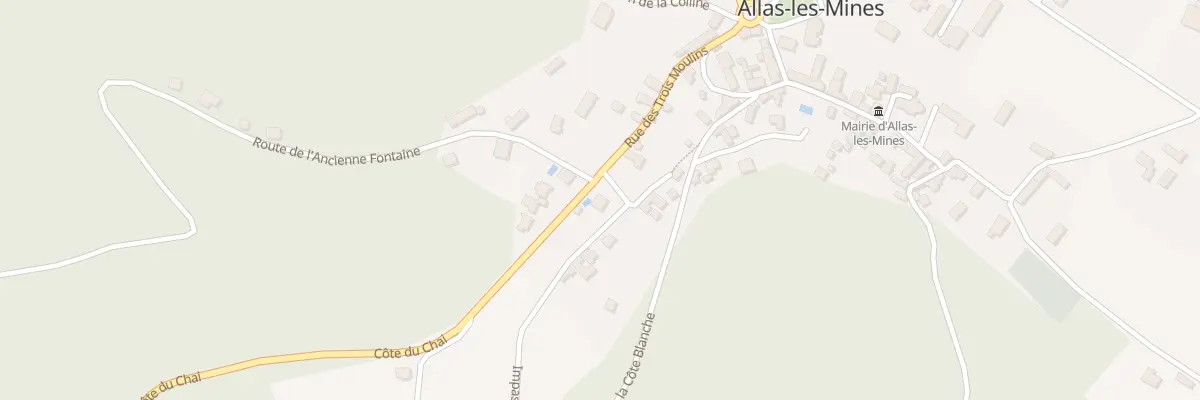 Plan du 100 Les Combarelles à Allas-les-Mines
