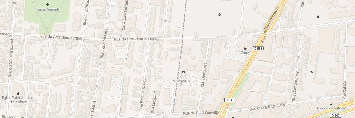 Plan du 160 Rue du President Kennedy au Petit-Quevilly