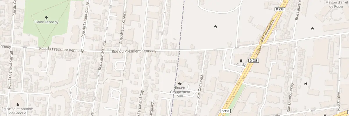 Plan du 172 Rue du President Kennedy au Petit-Quevilly