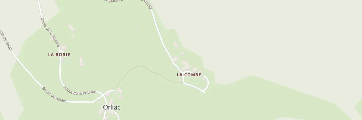Plan du 13 La Combe à Orliac