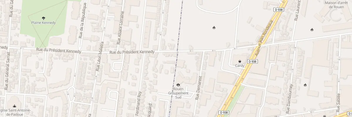 Plan du 176 Rue du President Kennedy au Petit-Quevilly