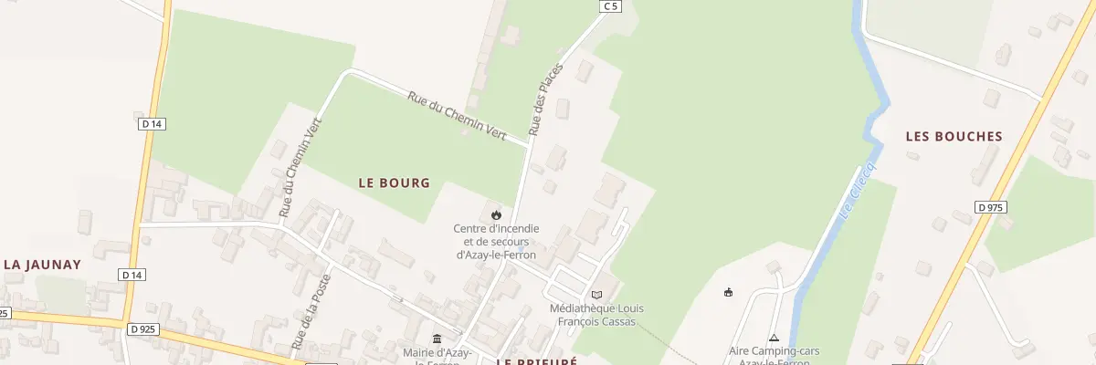 Plan du 8 Rue des Places à Azay-le-Ferron