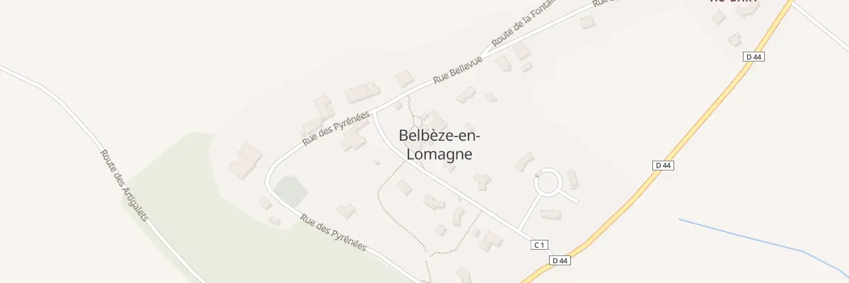 Plan du 4 Pla du Dix Neuf Mars 1962 à Belbèze-en-Lomagne