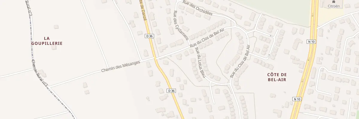 Plan du 2 Rue du Clos de Bel Air à Saint-Ouen
