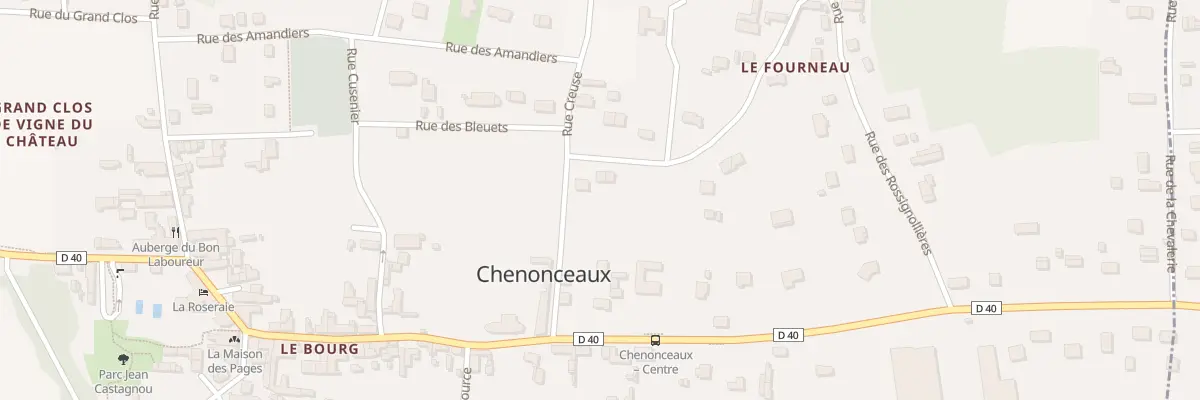 Plan du 1 Rue du Levant à Chenonceaux