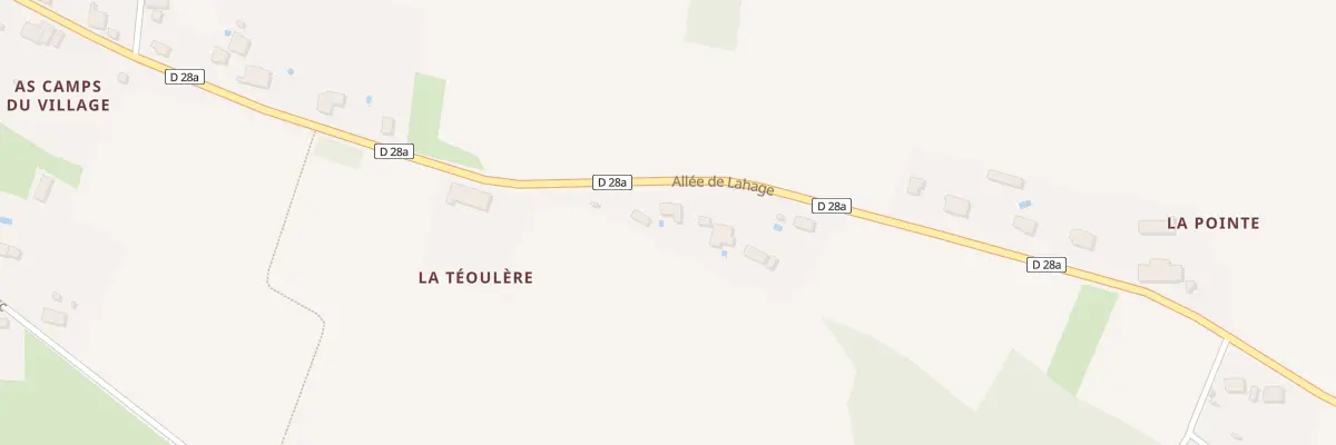 Plan du 740 All de Lahage à Lahage