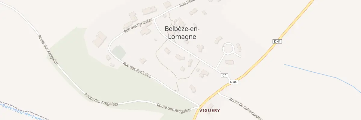 Plan du 6 Rue de l’Autan à Belbèze-en-Lomagne