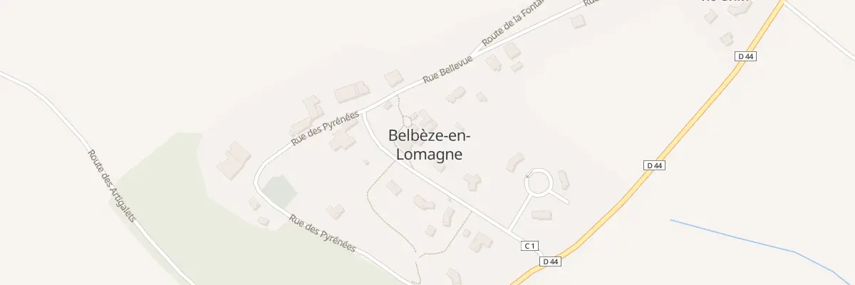 Plan du 3 Pla du Dix Neuf Mars 1962 à Belbèze-en-Lomagne