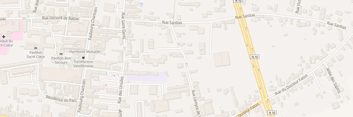 Plan du 4 Rue Le Myre de Vilers à Vendôme