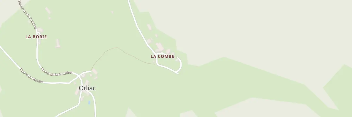Plan du 14 La Combe à Orliac