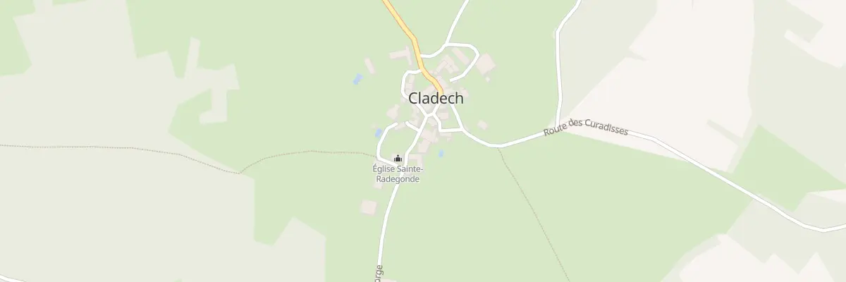 Plan du 1 Le Bourg à Cladech