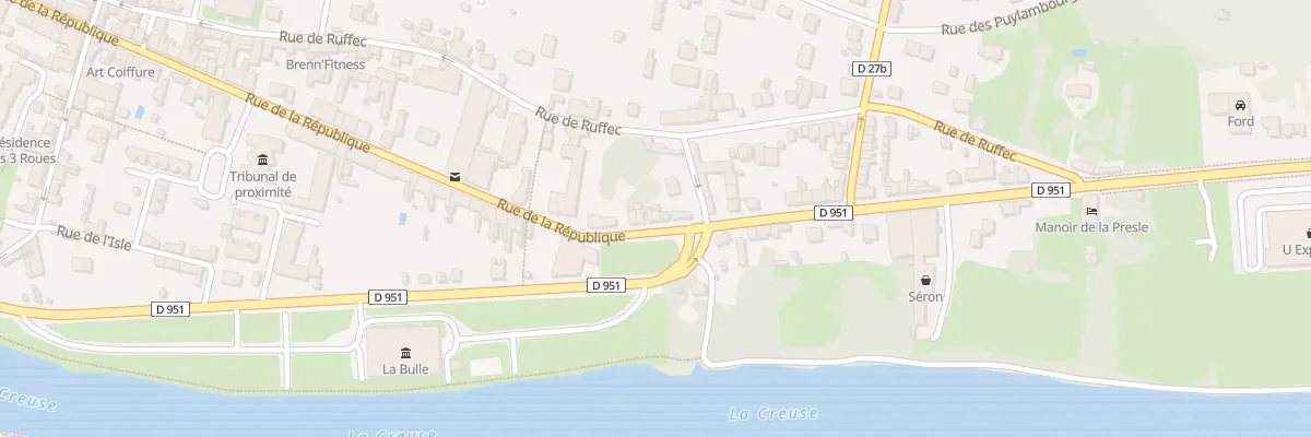 Plan du 87 Rue de la République au Blanc
