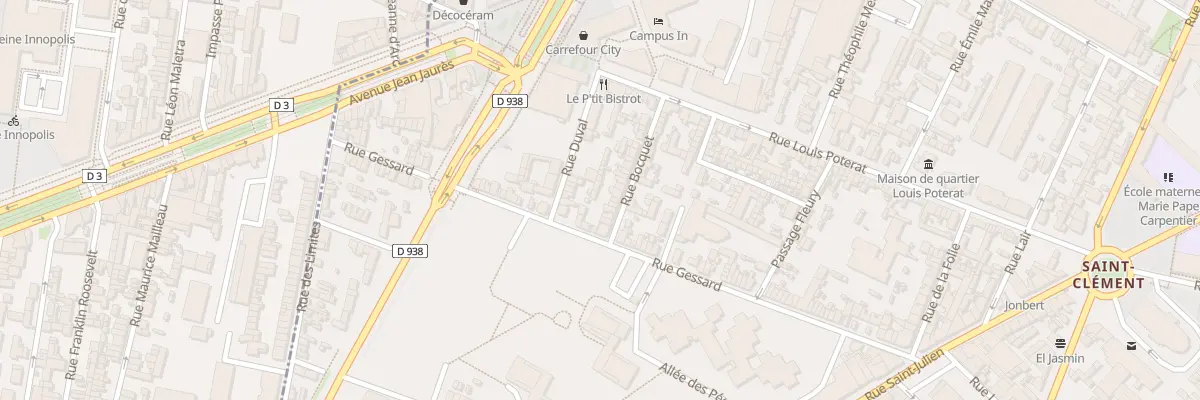 Plan du 32 Rue Bocquet à Rouen