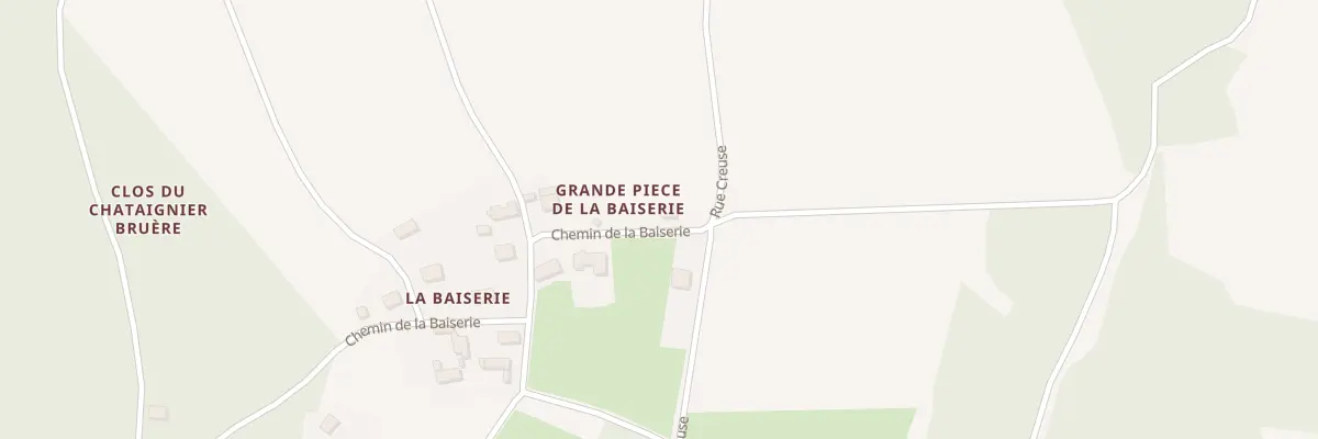 Plan de La Baiserie à Chenonceaux