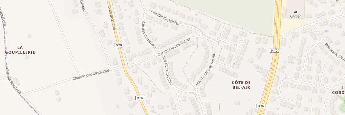 Plan du 10 Rue du Clos de Bel Air à Saint-Ouen