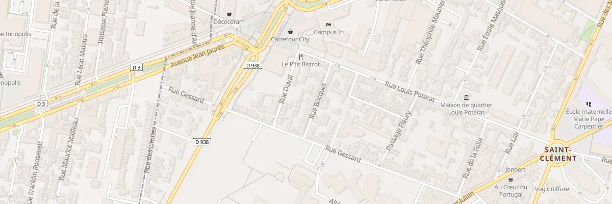 Plan du 20 Rue Bocquet à Rouen