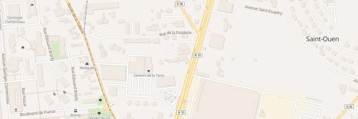 Plan du 52 Rte de Paris à Saint-Ouen