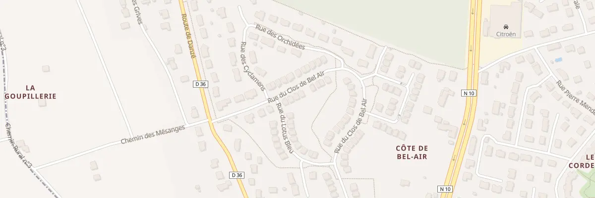 Plan du 12 Rue du Clos de Bel Air à Saint-Ouen