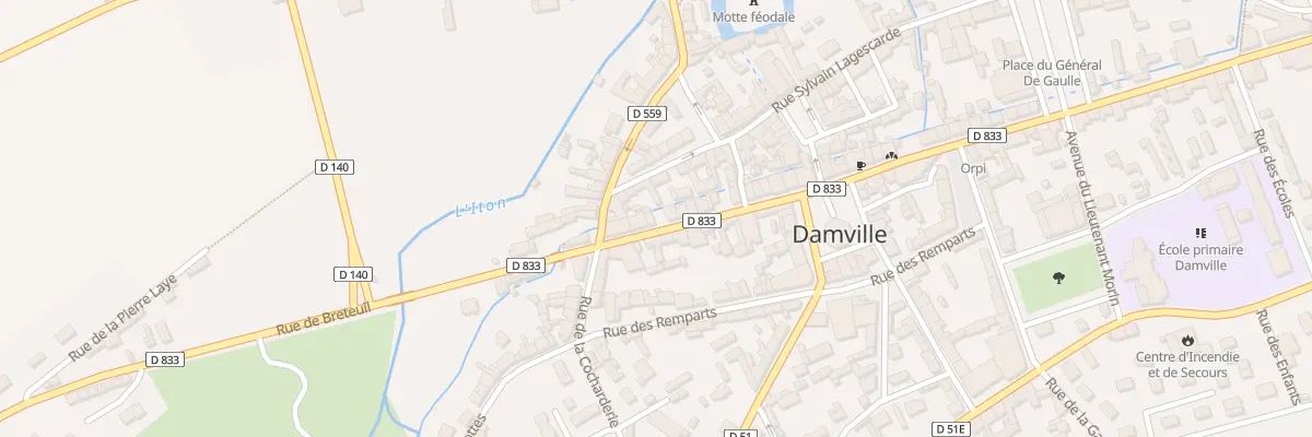 Plan du 45 Rue de Breteuil - Damville à Mesnils-sur-Iton