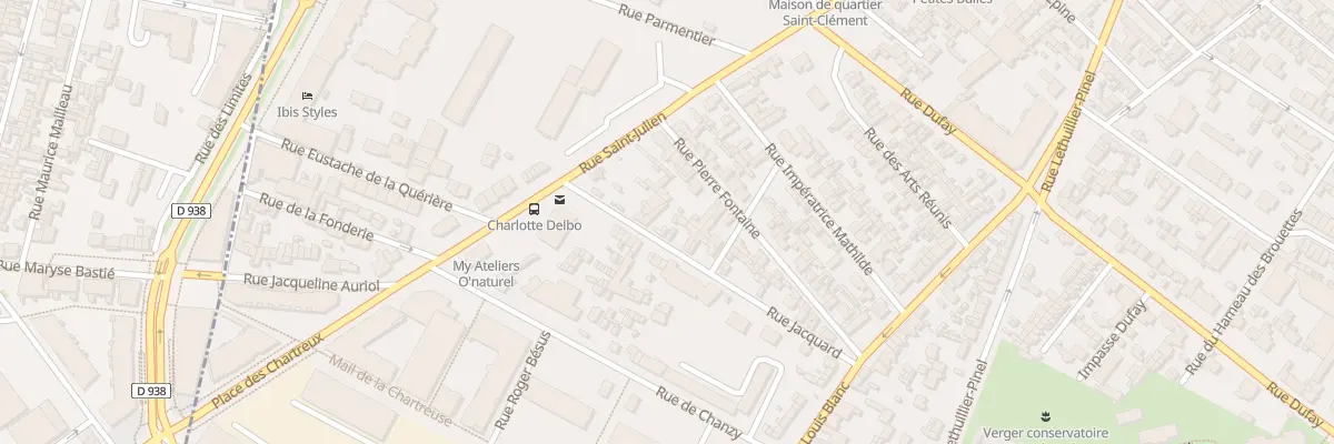 Plan du 22 Rue Jacquard à Rouen