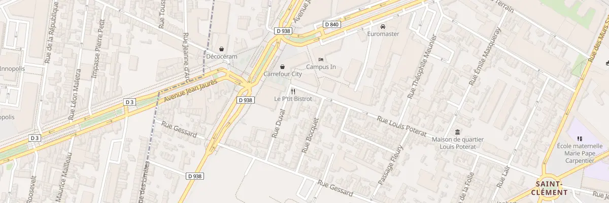Plan du 93 Rue Louis Poterat à Rouen