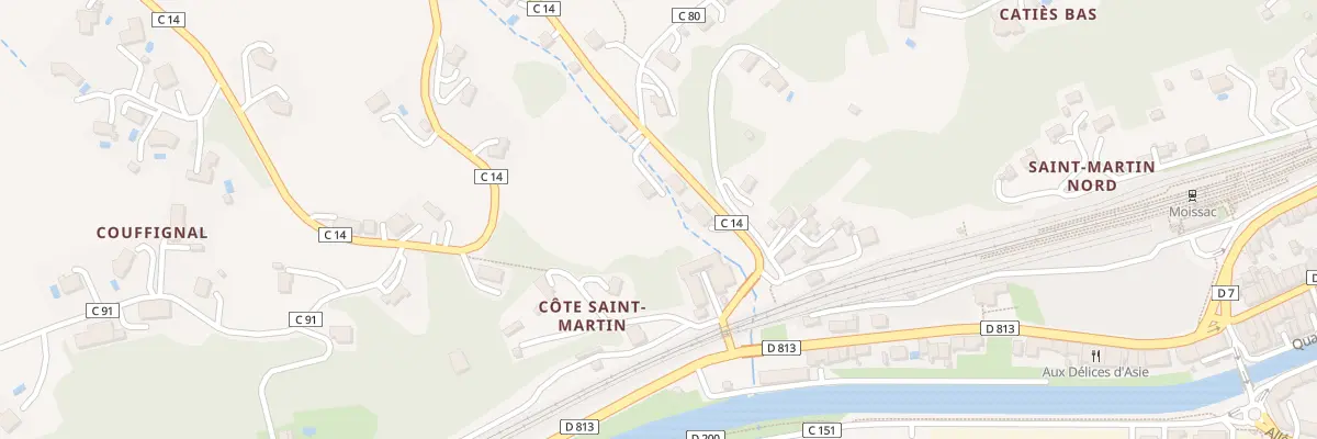 Plan du 205 Che du Vignoble à Moissac