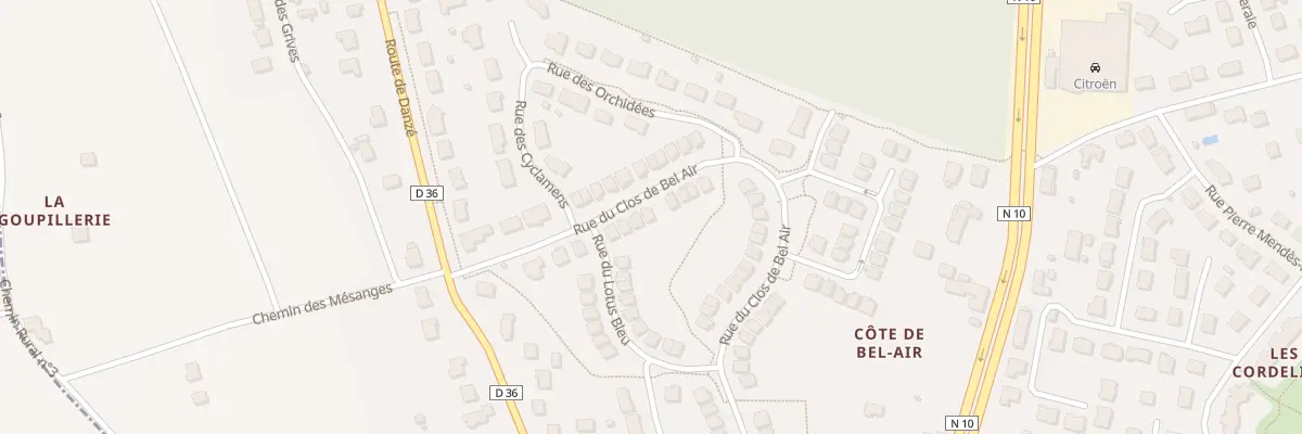 Plan du 14 Rue du Clos de Bel Air à Saint-Ouen