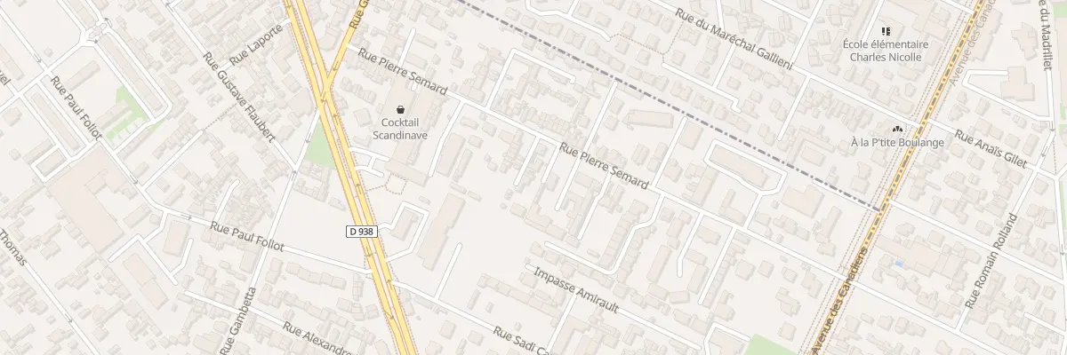 Plan du 92T Rue Pierre Semard au Petit-Quevilly
