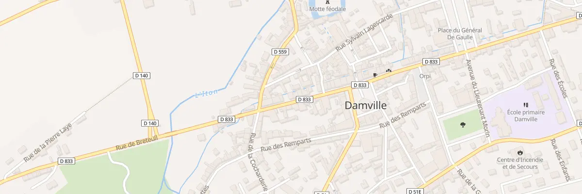 Plan du 45B Rue de Breteuil - Damville à Mesnils-sur-Iton