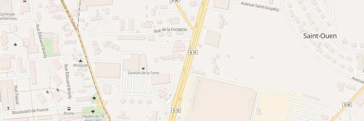 Plan du 54 Rte de Paris à Saint-Ouen