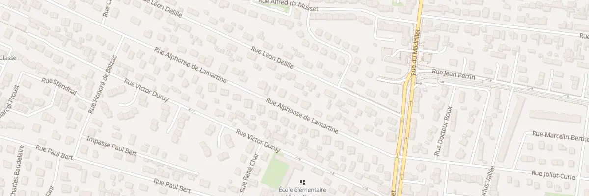 Plan du 12 Rue Lamartine à Saint-Étienne-du-Rouvray