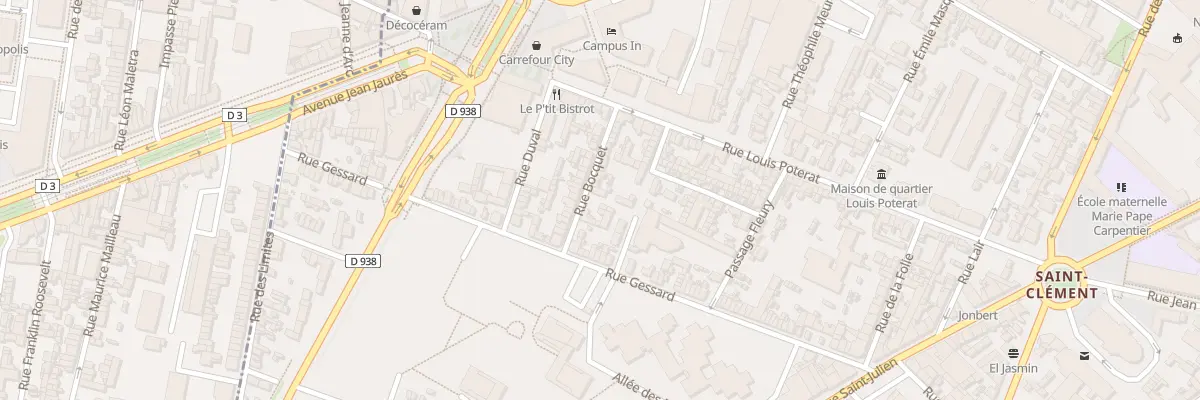 Plan du 27 Rue Bocquet à Rouen