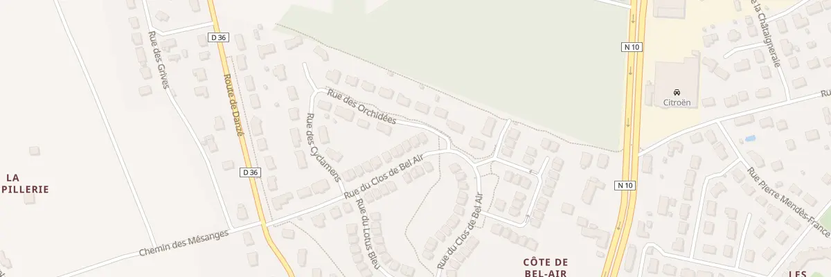 Plan du 25 Rue du Clos de Bel Air à Saint-Ouen