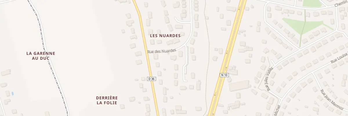 Plan du 2 Rue des Nuardes à Saint-Ouen
