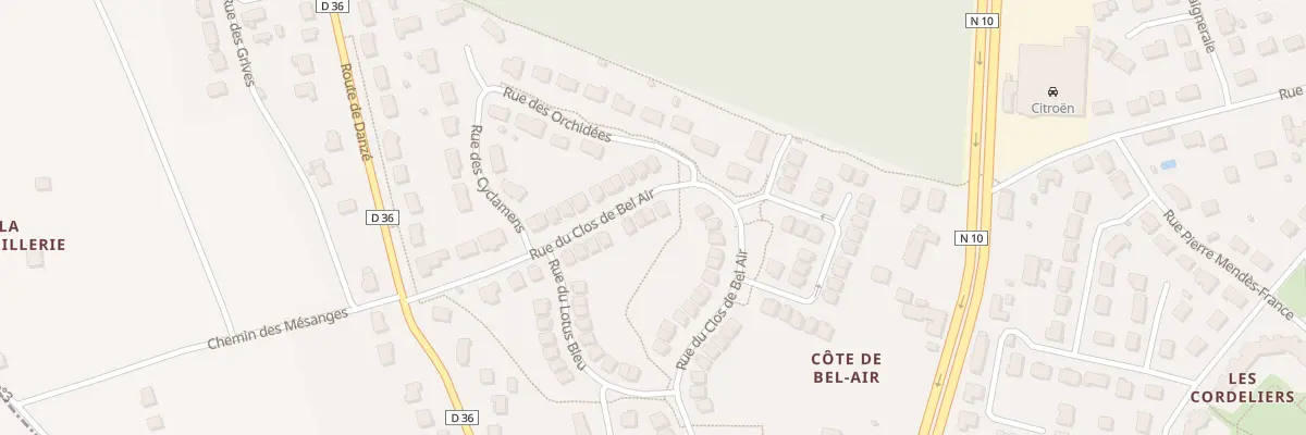 Plan du 20 Rue du Clos de Bel Air à Saint-Ouen
